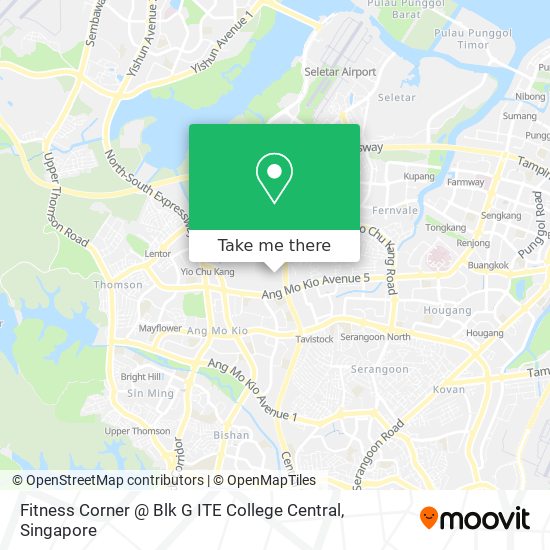 Fitness Corner @ Blk G ITE College Central map