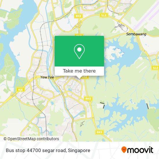 Bus stop 44700 segar road map