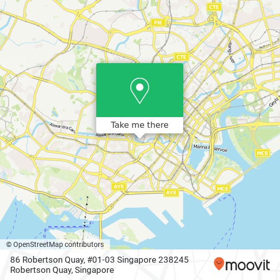 86 Robertson Quay, #01-03 Singapore 238245 Robertson Quay地图