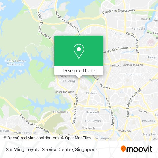 Sin Ming Toyota Service Centre地图
