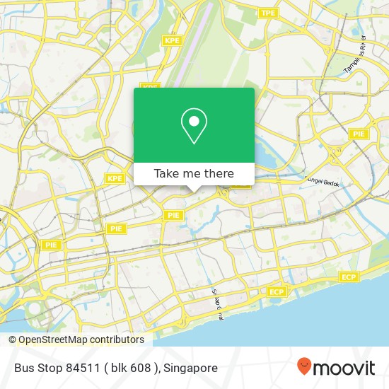 Bus Stop 84511 ( blk 608 )地图