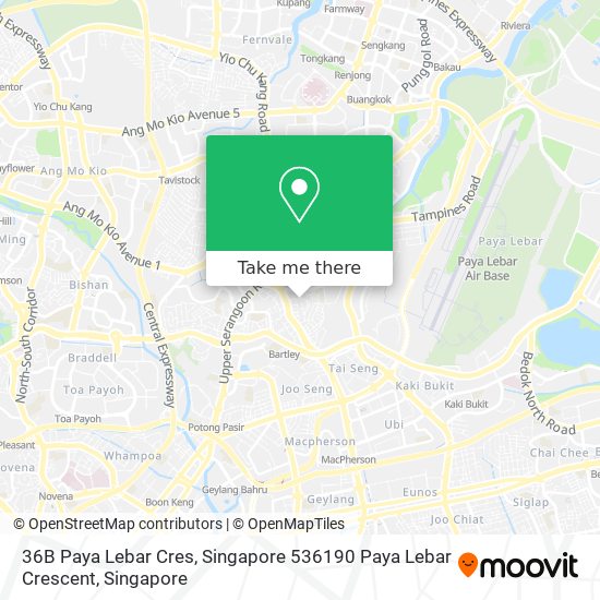 36B Paya Lebar Cres, Singapore 536190 Paya Lebar Crescent地图