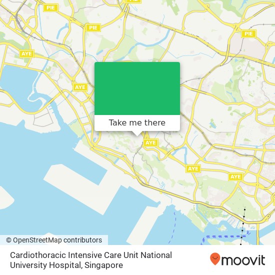 Cardiothoracic Intensive Care Unit National University Hospital map