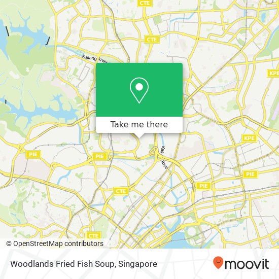 Woodlands Fried Fish Soup map
