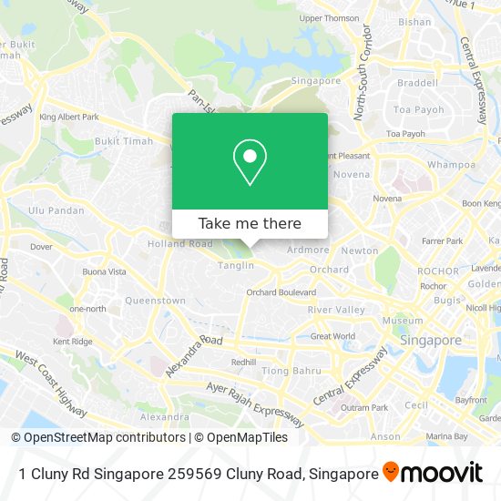 1 Cluny Rd Singapore 259569 Cluny Road地图