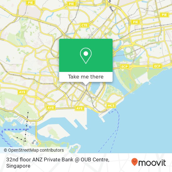 32nd floor ANZ Private Bank @ OUB Centre map