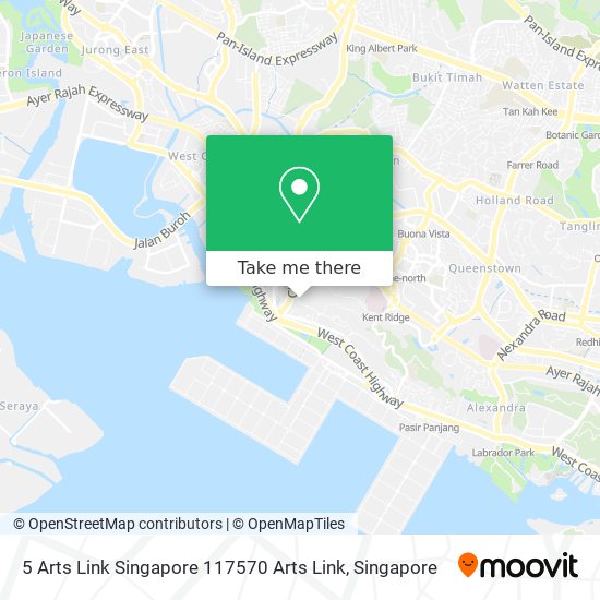 5 Arts Link Singapore 117570 Arts Link地图