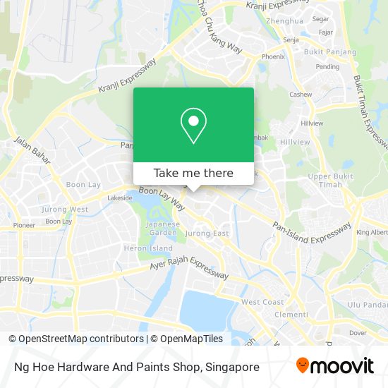 Ng Hoe Hardware And Paints Shop map