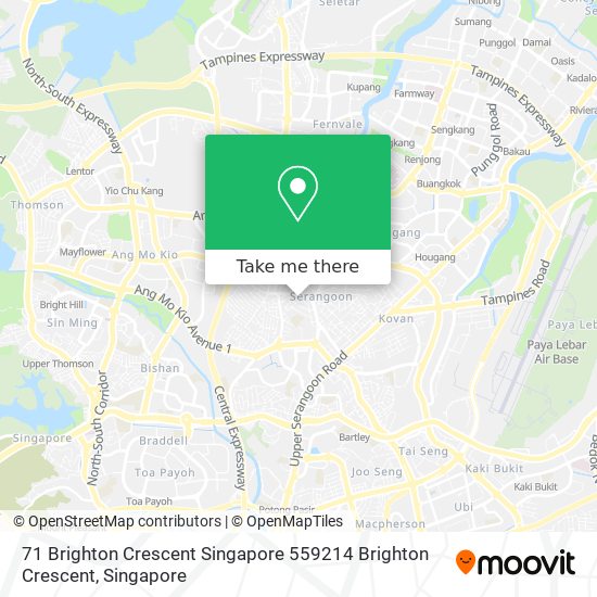 71 Brighton Crescent Singapore 559214 Brighton Crescent map