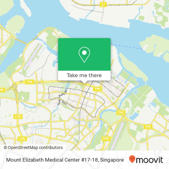 Mount Elizabeth Medical Center #17-18 map