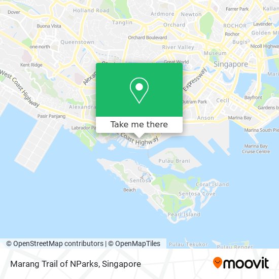 Marang Trail of NParks map