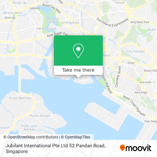 Jubilant International Pte Ltd 52 Pandan Road map