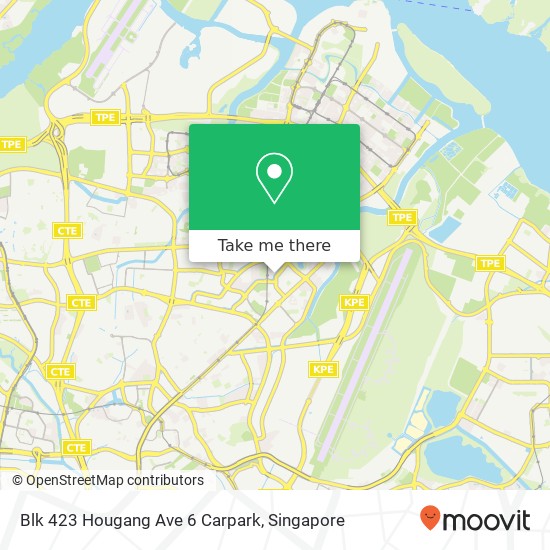 Blk 423 Hougang Ave 6 Carpark map