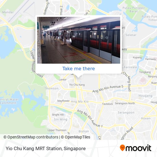 Yio Chu Kang MRT Station地图