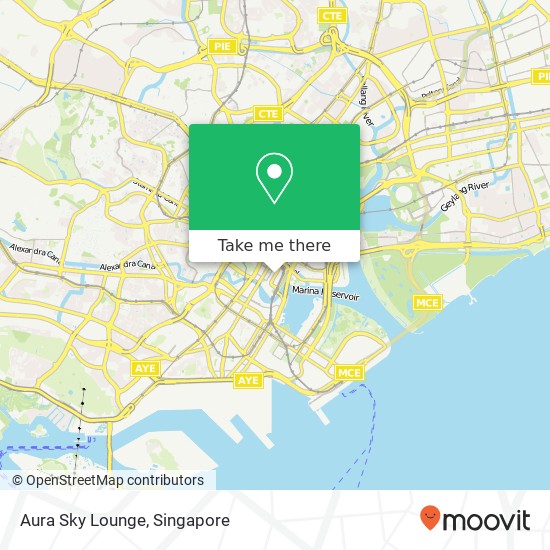 Aura Sky Lounge map