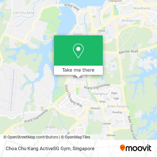 Choa Chu Kang ActiveSG Gym地图