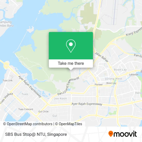 SBS Bus Stop@ NTU map