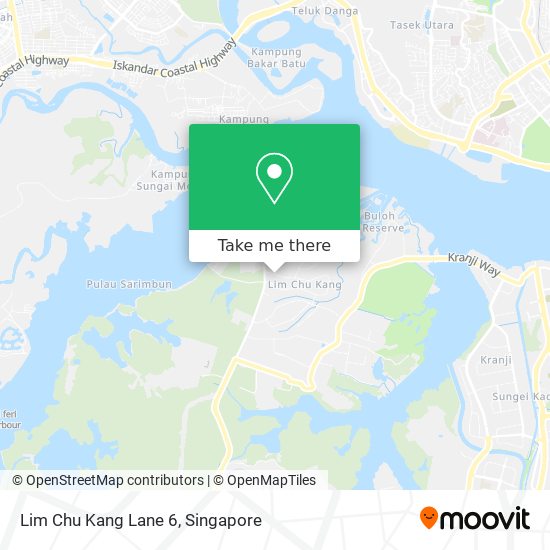 Lim Chu Kang Lane 6 map