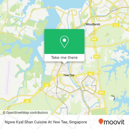 Ngwe Kyal Shan Cuisine At Yew Tee map