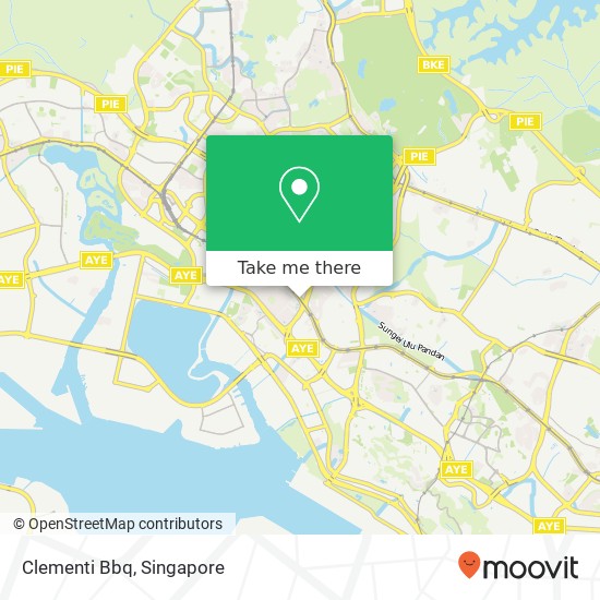 Clementi Bbq地图