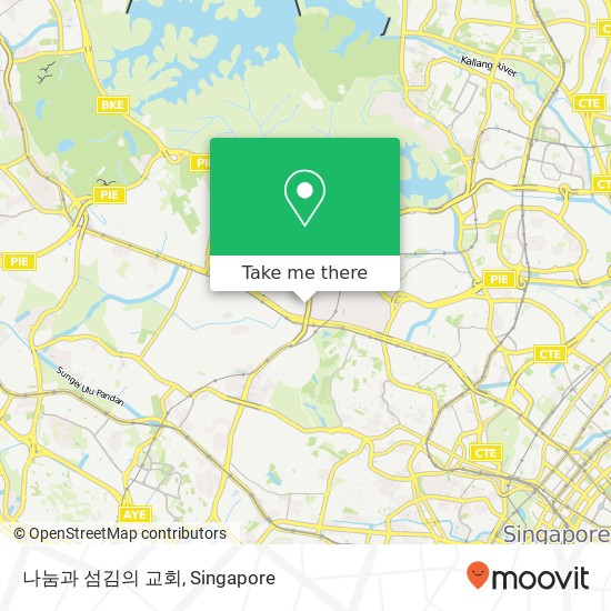 나눔과 섬김의 교회 map