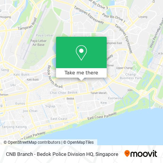 CNB Branch - Bedok Police Division HQ地图