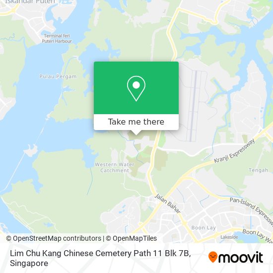 Lim Chu Kang Chinese Cemetery Path 11 Blk 7B map