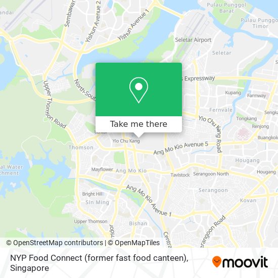 NYP Food Connect (former fast food canteen) map