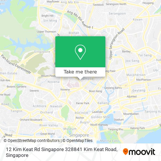 12 Kim Keat Rd Singapore 328841 Kim Keat Road地图