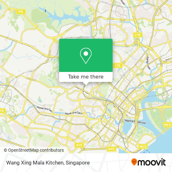Wang Xing Mala Kitchen map