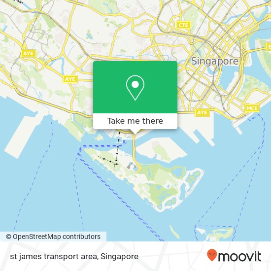 st james transport area map