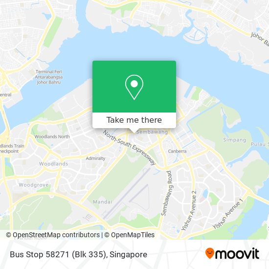 Bus Stop 58271 (Blk 335)地图