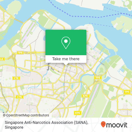 Singapore Anti-Narcotics Association (SANA) map