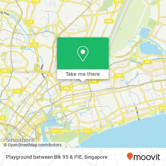 Playground between Blk 95 & PIE地图