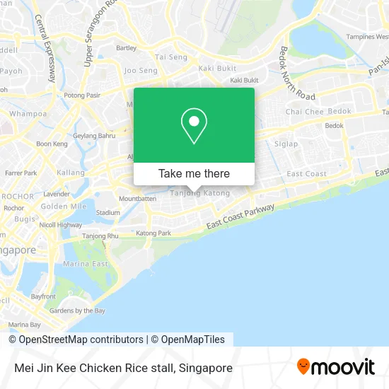 Mei Jin Kee Chicken Rice stall map