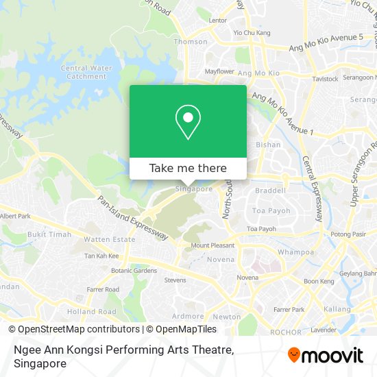 Ngee Ann Kongsi Performing Arts Theatre map