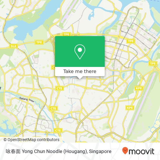 咏春面 Yong Chun Noodle (Hougang)地图