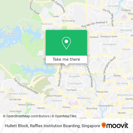 Hullett Block, Raffles Institution Boarding地图