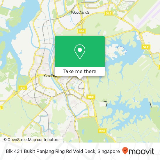 Blk 431 Bukit Panjang Ring Rd Void Deck map