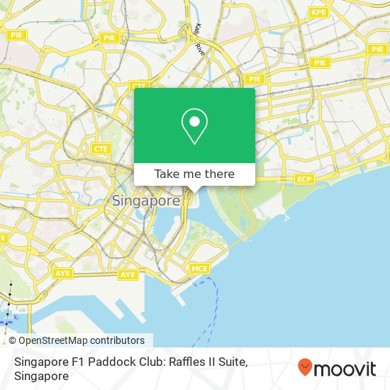 Singapore F1 Paddock Club: Raffles II Suite地图