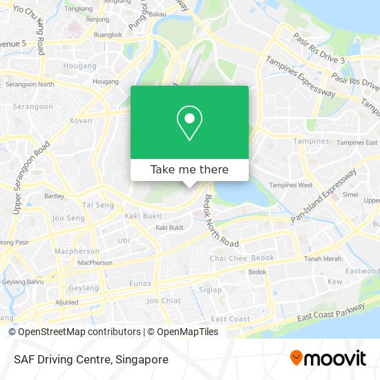 SAF Driving Centre map