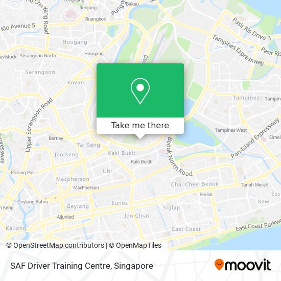 SAF Driver Training Centre map