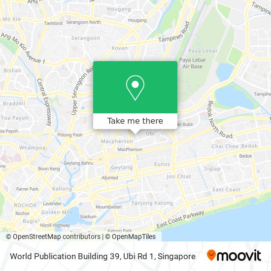 World Publication Building 39, Ubi Rd 1 map