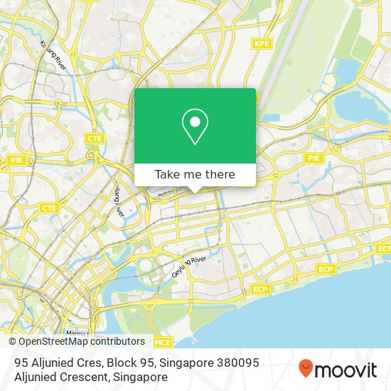 95 Aljunied Cres, Block 95, Singapore 380095 Aljunied Crescent map