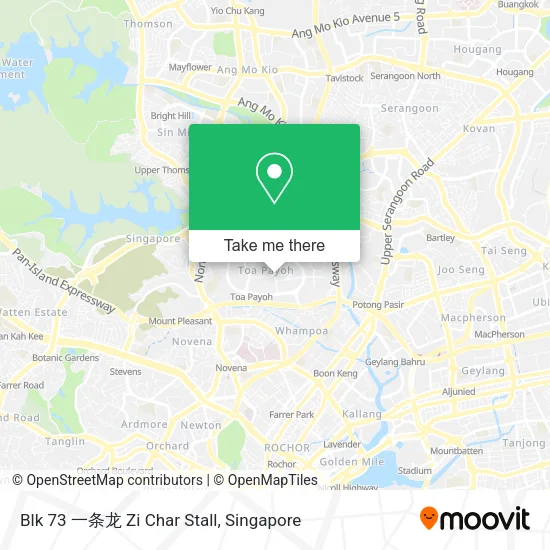 Blk 73 一条龙 Zi Char Stall map