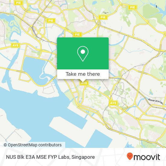 NUS Blk E3A MSE FYP Labs map