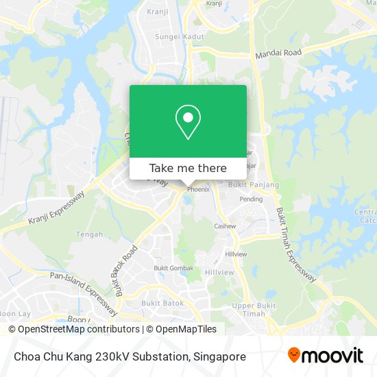 Choa Chu Kang 230kV Substation map