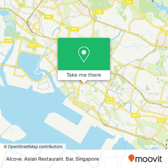 Alcove. Asian Restaurant. Bar地图