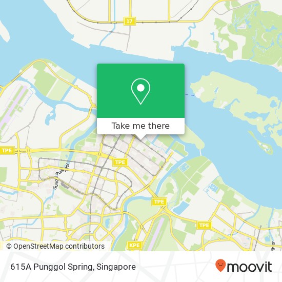 615A Punggol Spring map