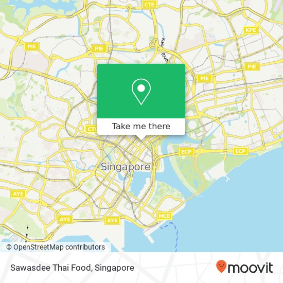 Sawasdee Thai Food map